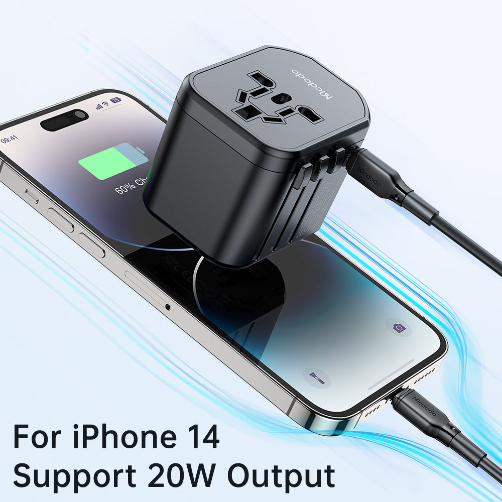 MCDODO G1 Series CP-3471 20W Global Travel Power Socket Universal Conversion Adapter MCDODO G1 Series CP-3471 20W Global Travel Power Socket Universal Conversion Adapter